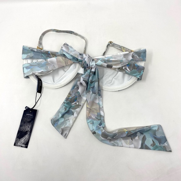 Tavik Women's Charlie Bandeau Swim TOP ONLY Petale Blanc - Picture 4 of 6